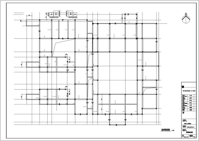 地上一层局部两层框架结构中式别墅结构施工图_图1