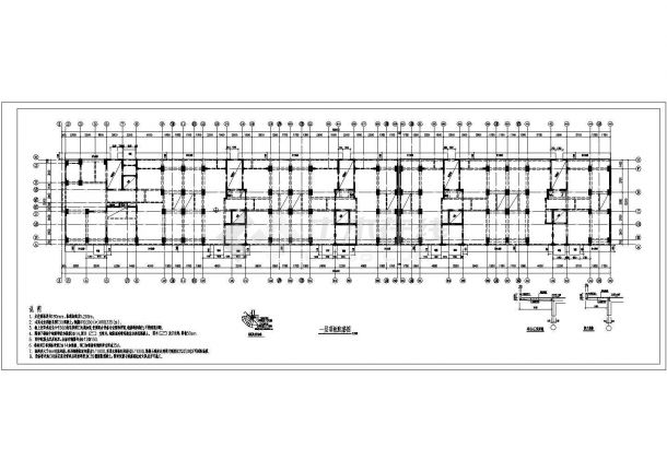 15层框支剪力墙结构住宅楼结构施工图（6度抗震）-图二