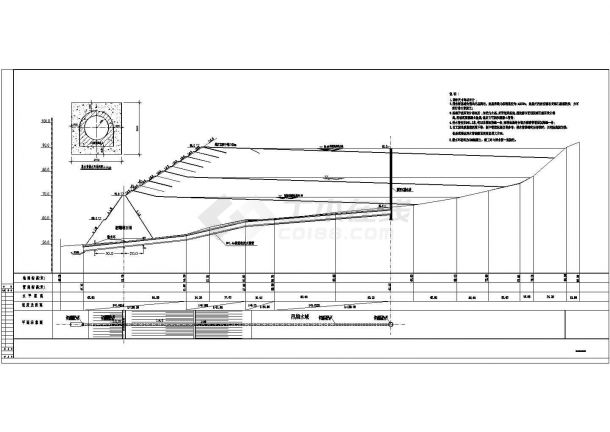 技施阶段某尾矿坝框架式排水井结构钢筋图-图二