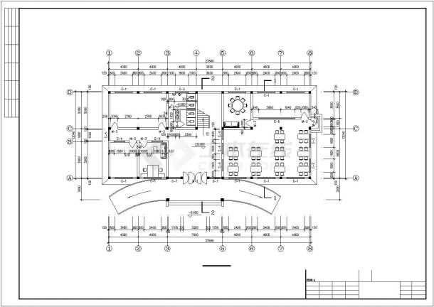某工1046.8㎡三层业企业厂房及综合楼建筑结构水电施工图-图二