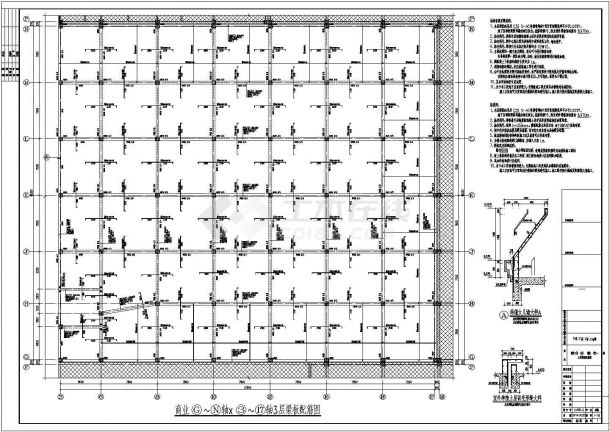 三层框架结构商铺结构施工图（回迁房）-图二