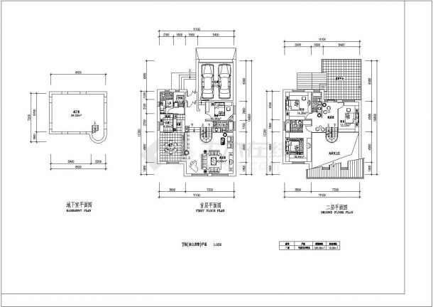 某335.08㎡三层独立别墅建筑方案图（高9.3米）-图一