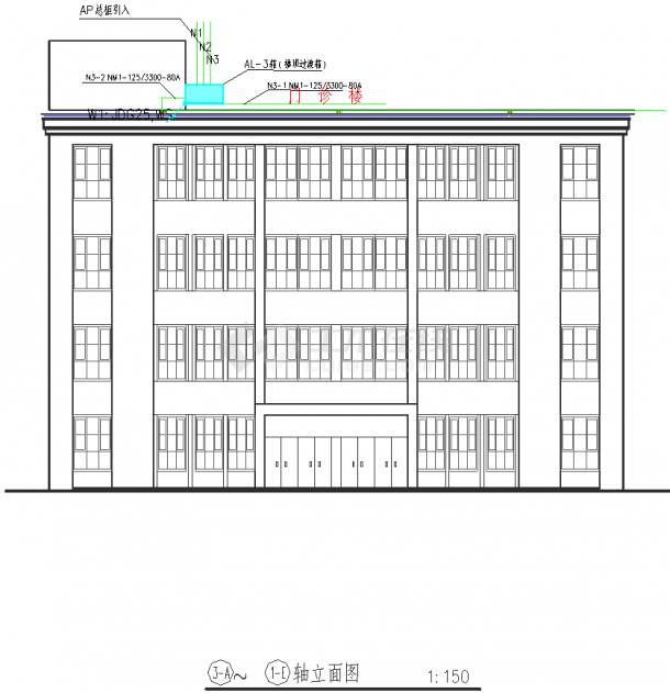 胡晖塔城医院LED户外亮化电气施工图-图二