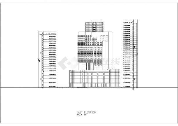 [广东]62925㎡22层现代风格五星级酒店设计方案图（知名建筑设计院含效果图）VIP-图一