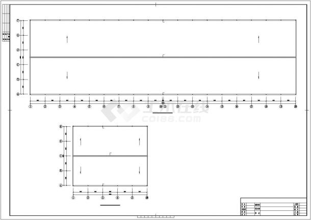 36米两连跨钢屋盖厂房结构施工图-图二