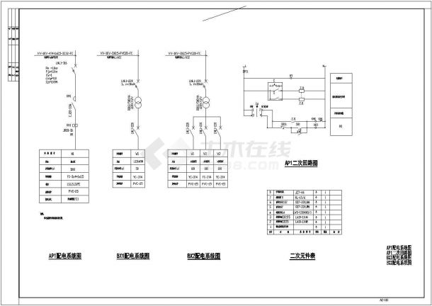 某住宅小区内道路灯具照明设计施工图-图一