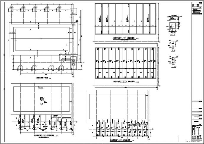 156米跨独立基础门式刚架厂房结构施工图(含建施)_图1