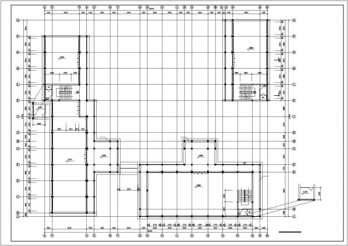 [徽派]某砖木结构三层仿古茶馆会所建筑方案图VIP_图1