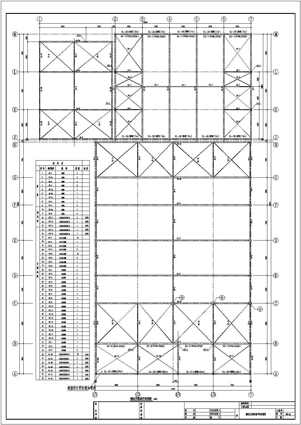 C型冷弯薄壁型钢汽车销售服务店结构施工图（6度抗震）