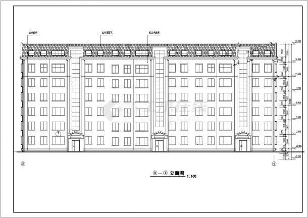 某地一套经典的多层住宅建筑施工图纸-图二