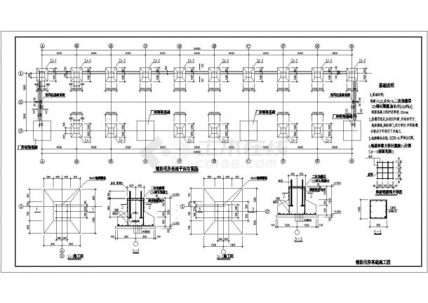 54MX184M跨钢结构厂房全套图纸-图二