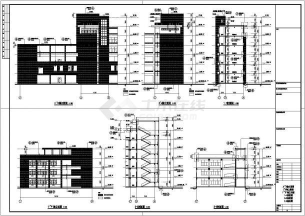 漳州康桥学校6层框架结构教学楼建筑施工图纸-图二