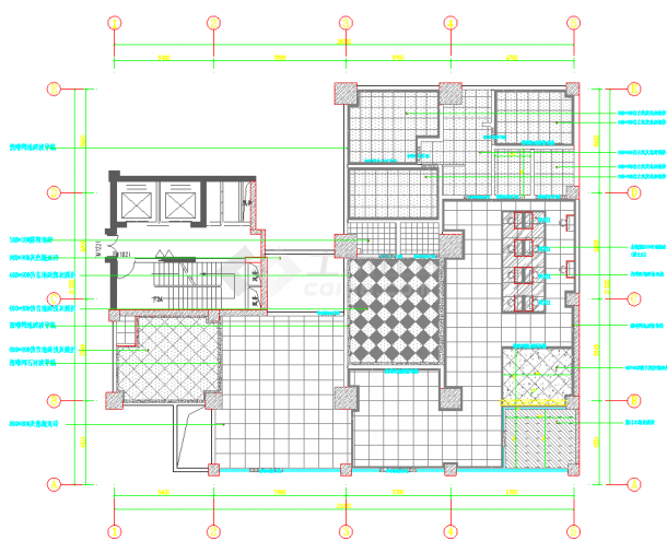 某重庆市女性美容店建筑cad详图-图一