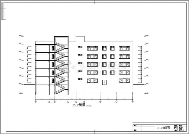 杭州某六层办公楼建筑方案设计图纸-图一