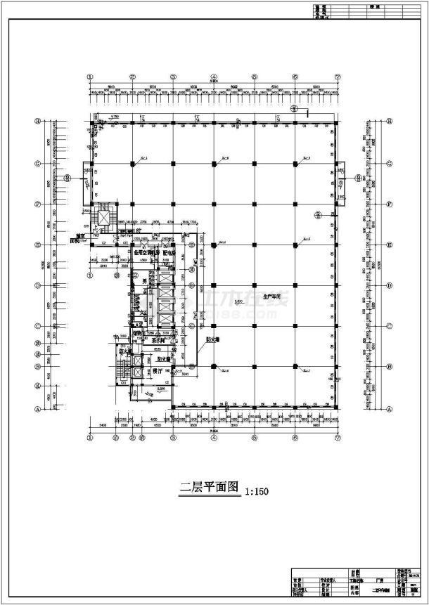 [珠海]某2820.36㎡十层厂房建筑设计图纸VIP-图二