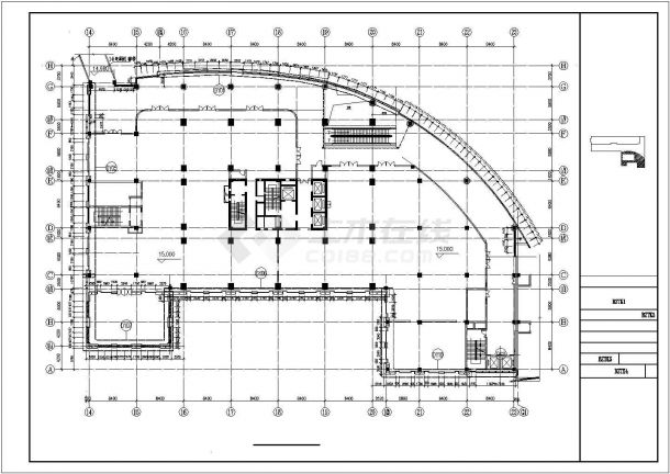 [杭州市]某四层商业步行街临街建筑幕墙方案图VIP-图二