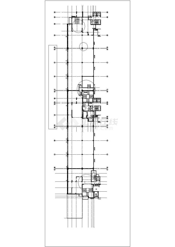 [温州]某2784.62平方米三层商业建筑施工图-13、14、15号商业楼建筑设计图-图二