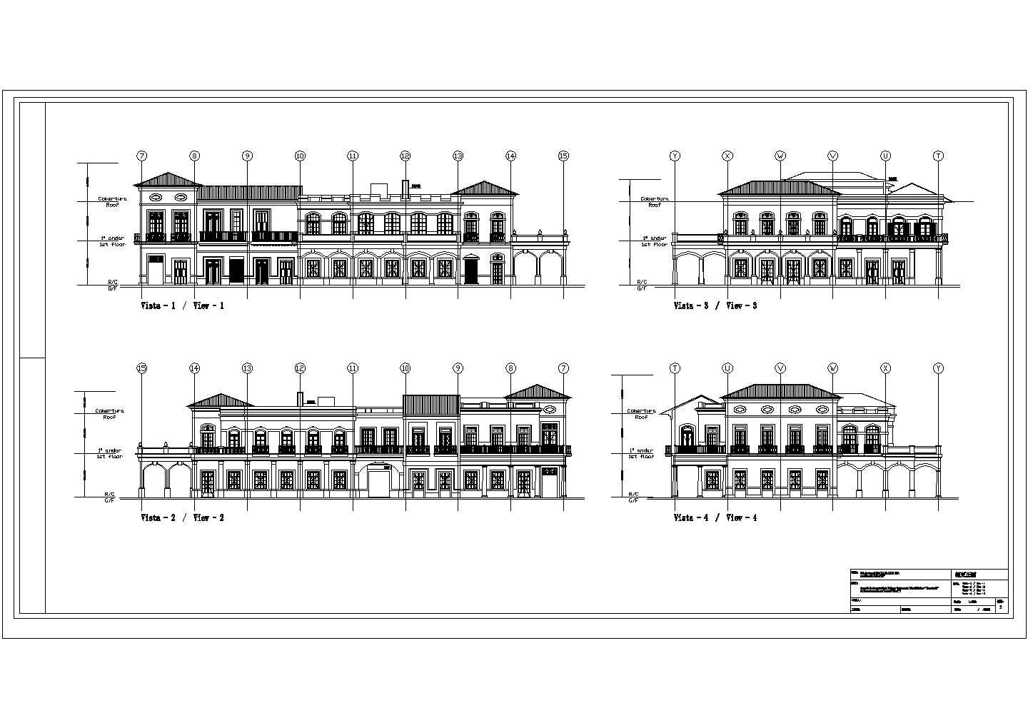 [澳门]某二层码头酒店建筑方案图