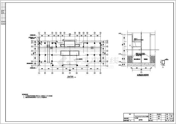 16层框架剪力墙住宅结构施工图（筏形基础）-图一
