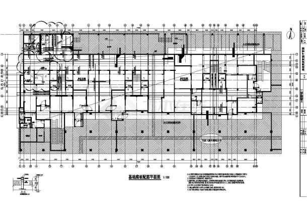 北京剪力墙结构住宅地下室结构施工图（8度抗震）-图一