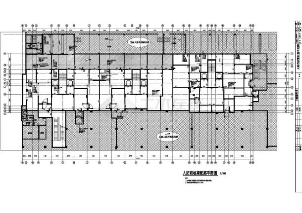 北京剪力墙结构住宅地下室结构施工图（8度抗震）-图二