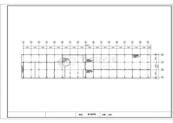 某5399㎡二层游泳场洗浴中心建筑方案设计（带效果图）VIP-图一
