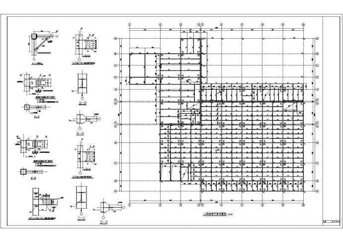 三层钢框架办公销售楼结构施工图_图1