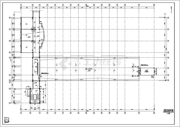 某县框架结构实验中学五层教学楼建筑施工图-图二
