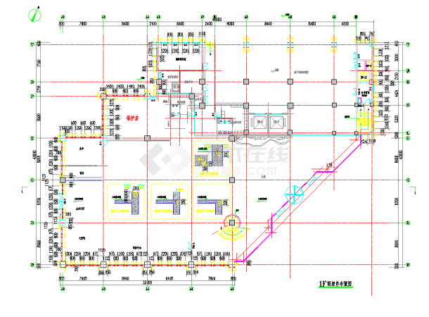 某工程幕墙建筑设计施工图（含网架）-图一