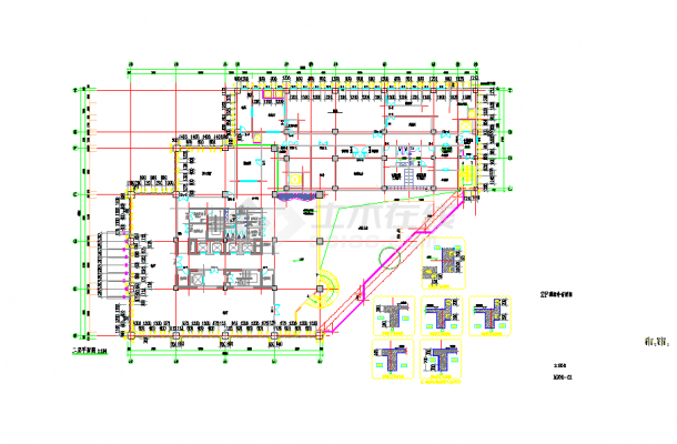 某工程幕墙建筑设计施工图（含网架）-图二
