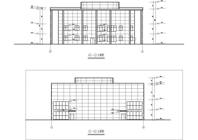某框架结构6500平方米三层体育馆建筑方案图_图1
