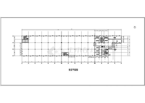 某多层框架DVD生产厂房建筑结构施工图-图二