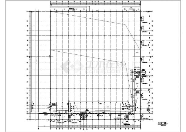 某三层大型轻钢厂房建筑方案图-图一