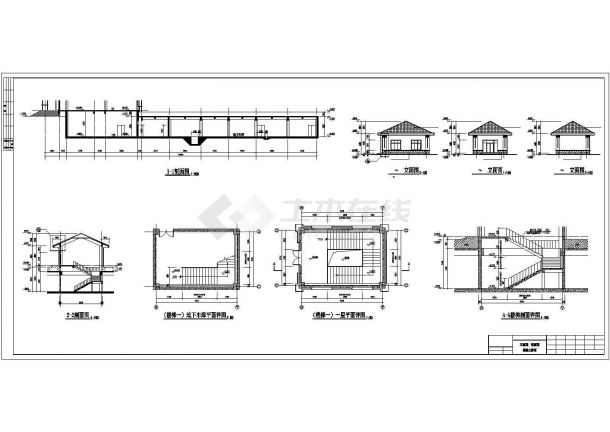 [威海]工业新区某建设有限公司综合楼一区、三区、地下车库节点详图-图一