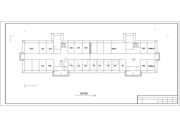 [毕业设计]长春某学院9201.6平方米十层公寓办公综合楼建筑施工图（含开题报告、实习报告）-图二