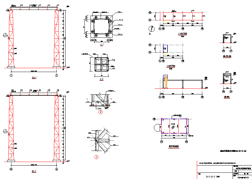 某城市的钢结构管廊钢桁架结构设计规划详细图