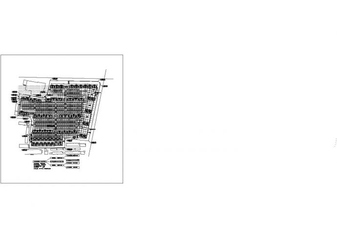 某54930平方米小区地下停车场平面图设计方案_图1