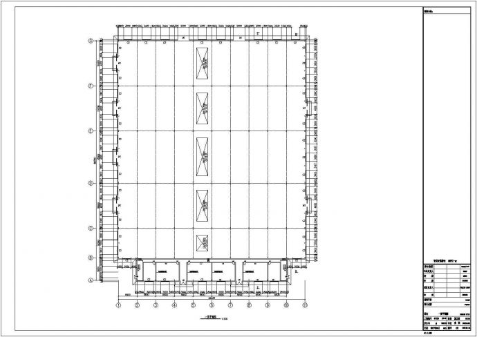 破碎机厂门式刚架厂房结构施工图（7度抗震）_图1