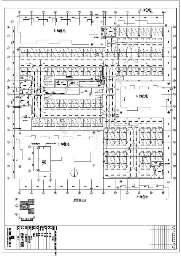 山东某住宅小区一层地下车库电气设计施工图-图二