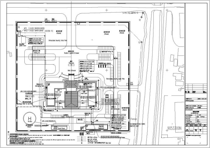 某二层大型行政办公楼电气设计施工图_图1