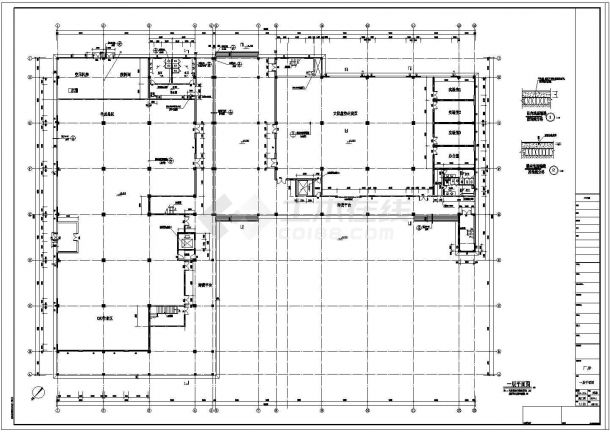 某9000㎡别墅式厂房建筑施工图（全套）-图二