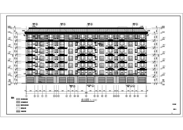 七层砌体结构单元式住宅楼结构施工图（含建施）-图一