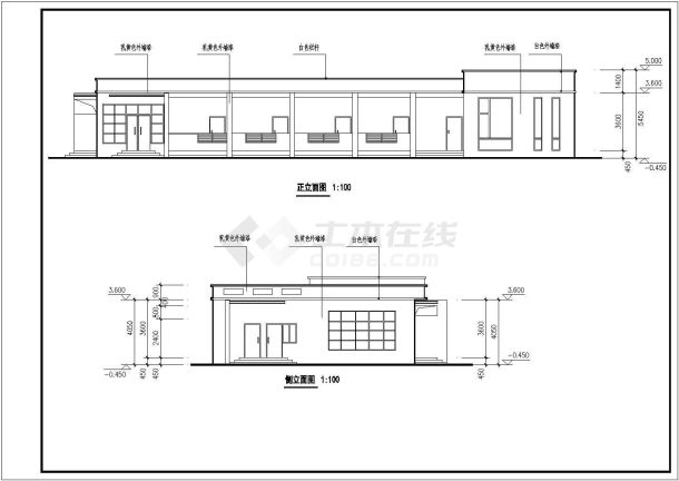 某商场二层经典公厕建筑方案图-图一