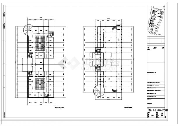沿江高层商业及办公单体建筑设计施工图（钢筋混凝土结构）-图二