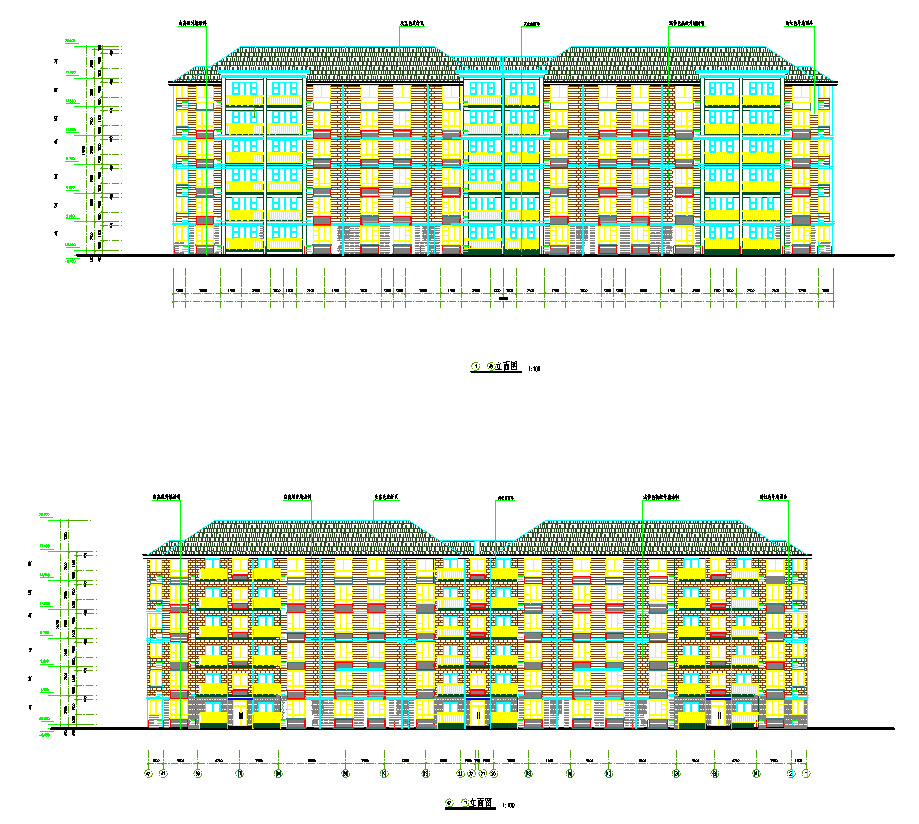 板式住宅平面图施工图案例