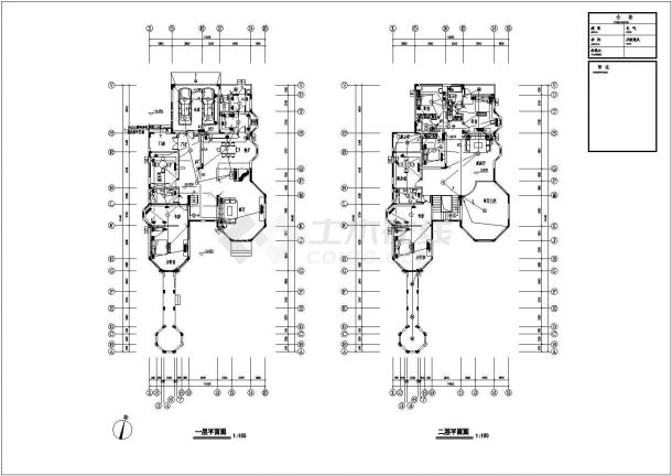 ][东莞市]某豪园三期别墅区建筑结构水电施工图（含节能说明）-图二