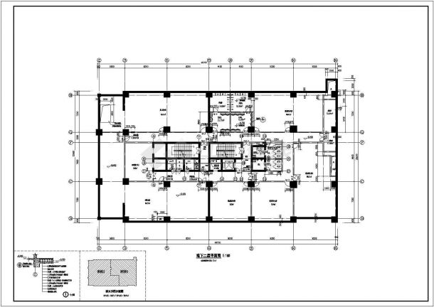[河南省鹤壁市]某二十四层综合商务大厦建筑施工图（钢筋混凝土结构框架剪力墙）-图二