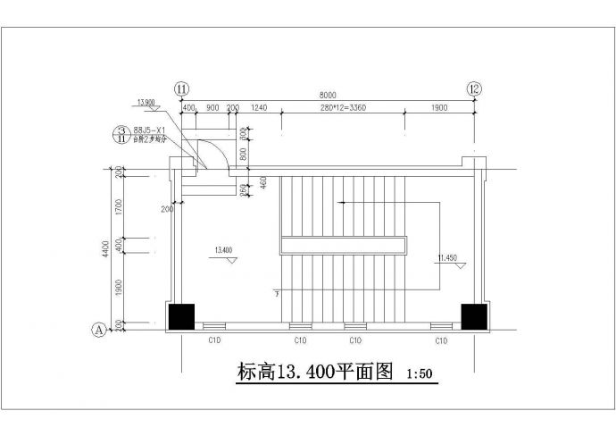 [北京通州]某工业开发区研发展示中心配套框架剪力墙商业建筑扩初图（13号楼）_图1