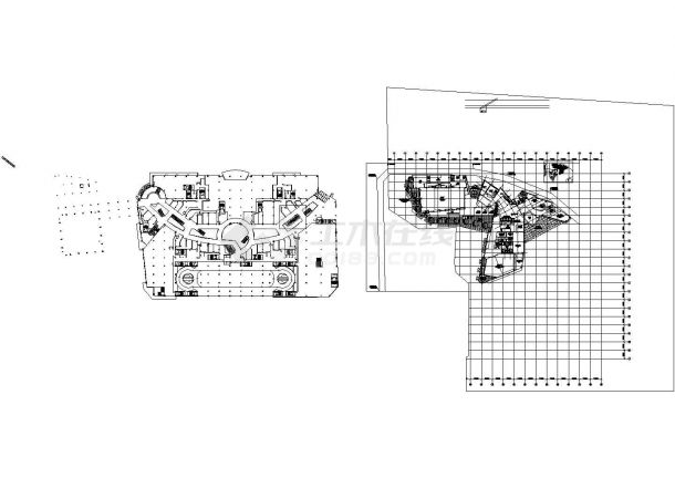 [深圳市]某现代高档城商业综合体建筑cad图（现代风格）-图一