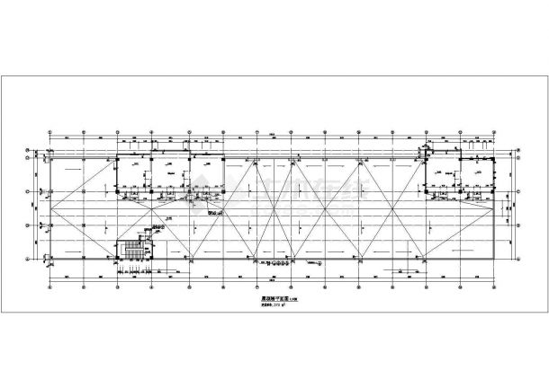 [北京通州]某工业开发区研发展示中心配套商业钢筋混凝土结构建筑cad图（1号楼）-图二